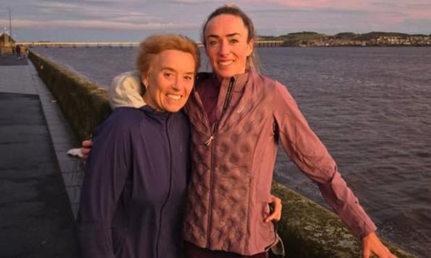 Eilish and mum Liz during a Christmas visit to Dundee. Image: Eilish McColgan/Instagram