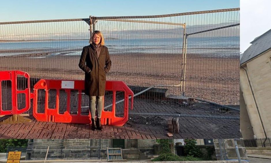 Jenny Gilruth MSP at Leven sea wall