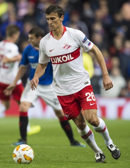 Roman Eremenko in action for Spartak Moscow.