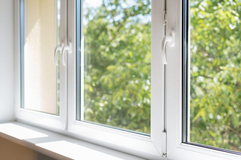 a close up of upvc windows