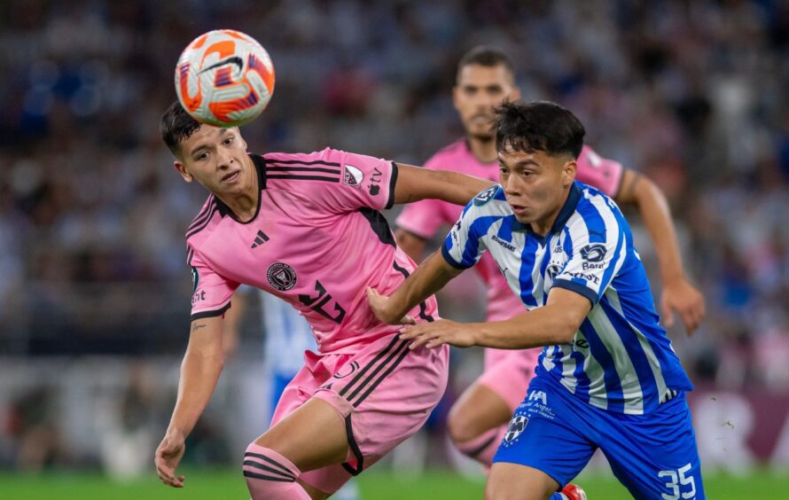 Victor Lopez of Monterrey takes on Inter Miami