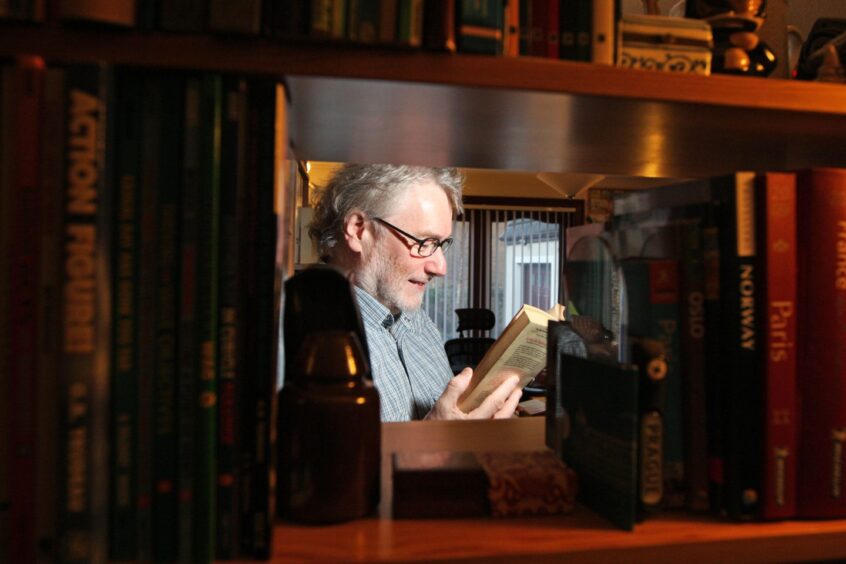 Author Iain Banks at home in North Queensferry