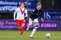 Simon Murray led the line for Dundee. Image: David Young/Shutterstock