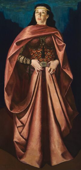 painting of actress Ellen Pollock as Lady Macbeth