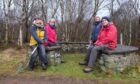 Trust members Ann Warren, Clare Ross, Lynda Grant and Philip Ross at the award-winning woodland. Image: Paul Reid