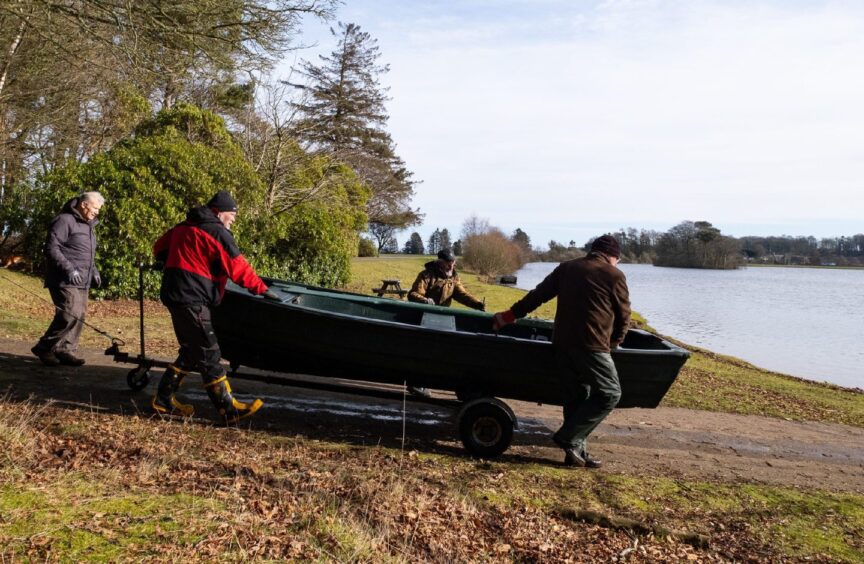 Monikie Angling Club members prepare for new season.