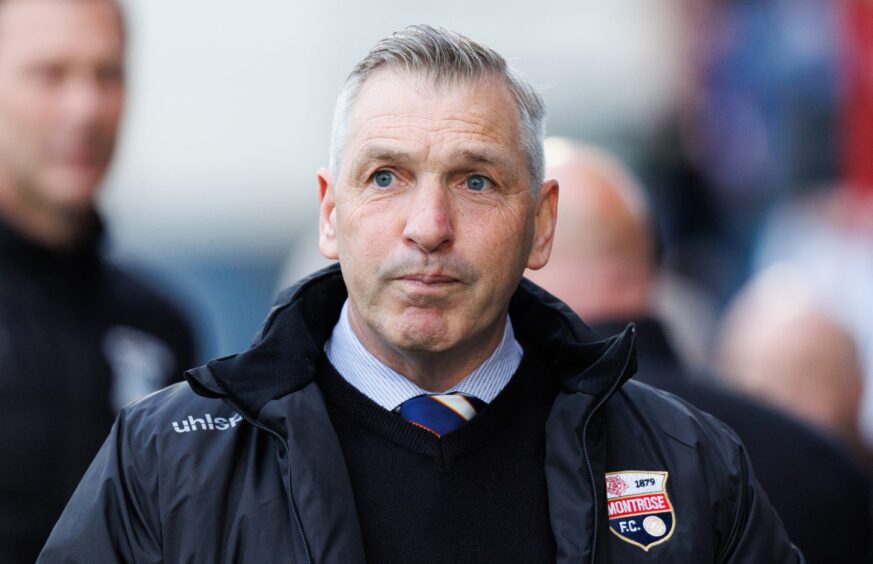 Montrose boss Stewart Petrie, pictured, has been buoyed by Stirton's impact