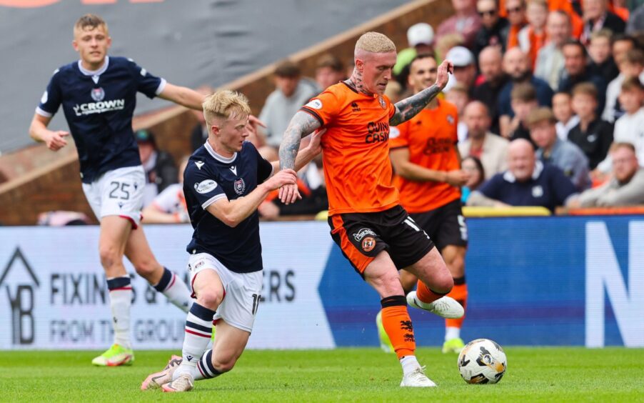 Craig Sibbald in action against Dundee earlier this season