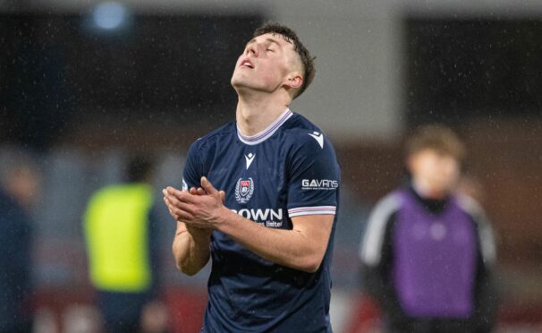 Josh Mulligan was frustrated by Dundee's performance against Aberdeen. Image: Paul Devlin/SNS