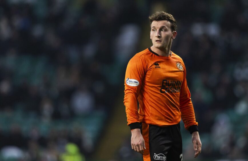 Ruari Paton in action for the Tangerines.