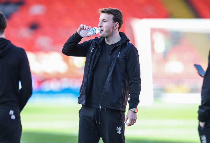 Drinking it in: Paton is delighted to have a crack at Hibs