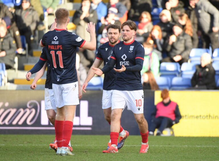 Ross County celebrate. Image: Euan Cherry/SNS