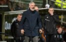 Dundee United manager Jim Goodwin was unhappy after his side's loss to Hibs. Image: Paul Devlin/SNS