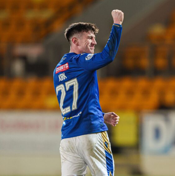 Makenzie Kirk celebrates at full-time.