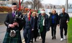 Piper leads Sandie Peggie (second from right) into the tribunal. Image: Iain Masterton/Alamy Live News