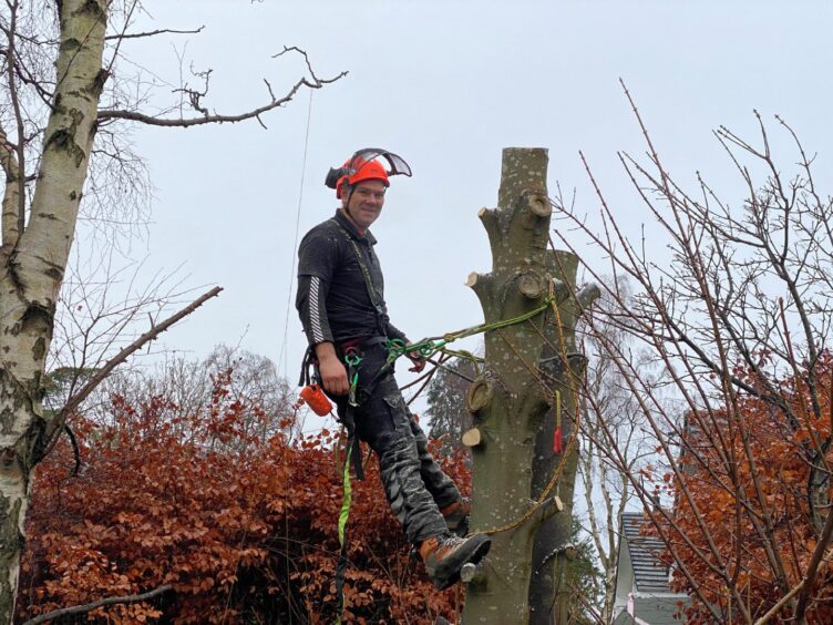 Graeme returned to work as a tree surgeon last month after finishing his cancer treatment. 