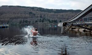 Taymouth Marina's loch plunge video a hit online