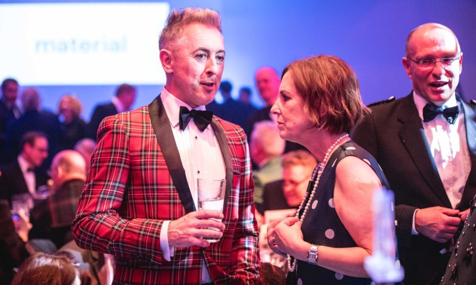 Alan Cumming &amp;; Kirsty Wark at the BAFTAs in 2018.