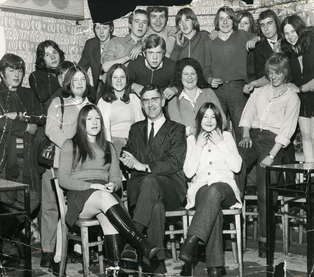 Ciano with Hap regulars in November 1970. 