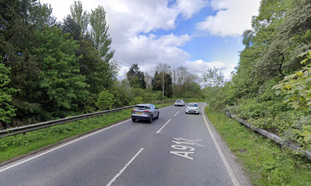 Emergency services were called to the A911 near  the Preston Roundabout in Glenrothes. Image: Google Maps