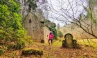 The ruins of Aldbar Chapel are hidden deep in woodland.