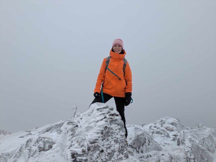 Check out the ice and snow 'sculptures' at the summit of Ben Venue. 