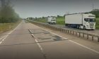 The northbound A90 near Brechin is to undergo repairs this week. Image: Google