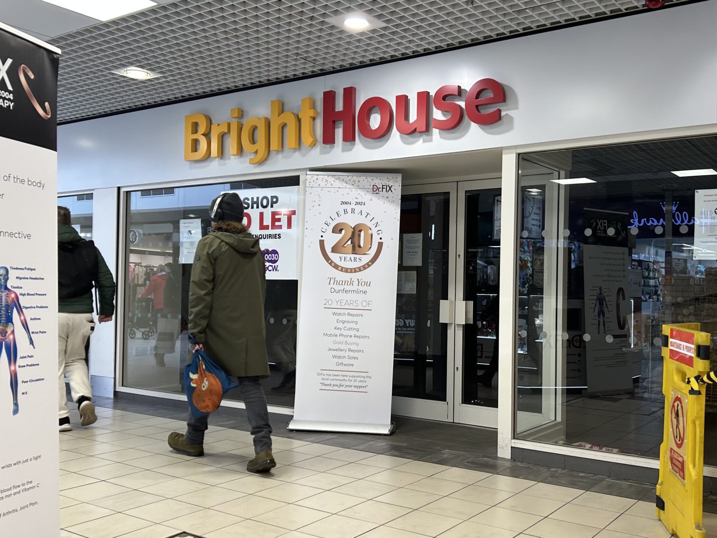 The Former BrightHouse store in Kingsgate Shopping Centre.