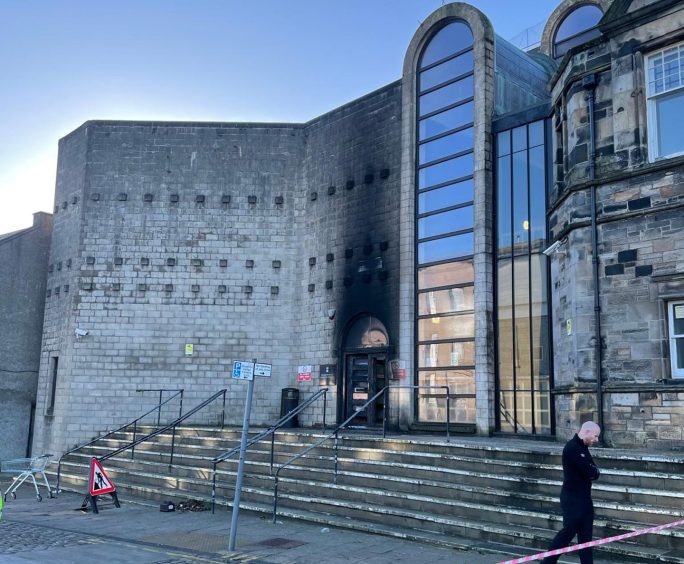 Kirkcaldy Sheriff Court fire damage