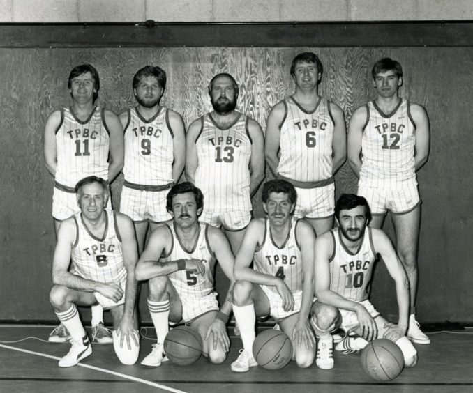 a team shot of Tayside Police basketball team