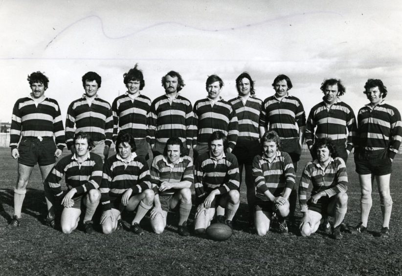 Harris Academy FP team line up in April 1975