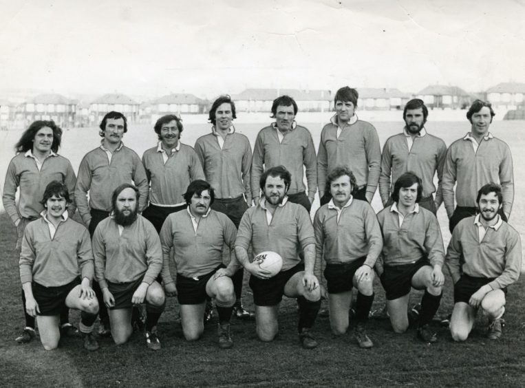 Morgan FP rugby team before a game