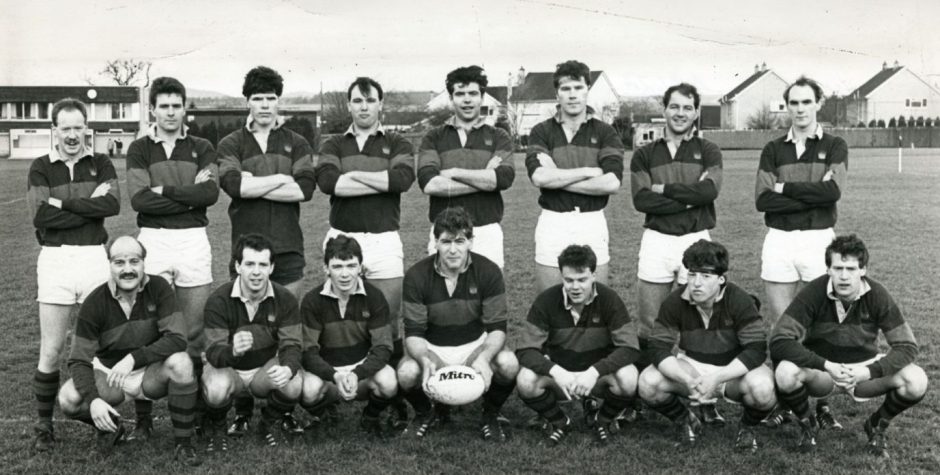 A Dundee High School FP team shot in January 1986. 