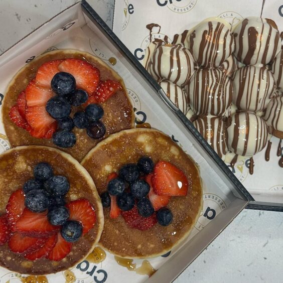 Sweet pancake treats from Crave Dundee. 