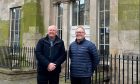 Tony Miklinski, left, and Steve Blake outside the proposed premises for Cupar Food Station