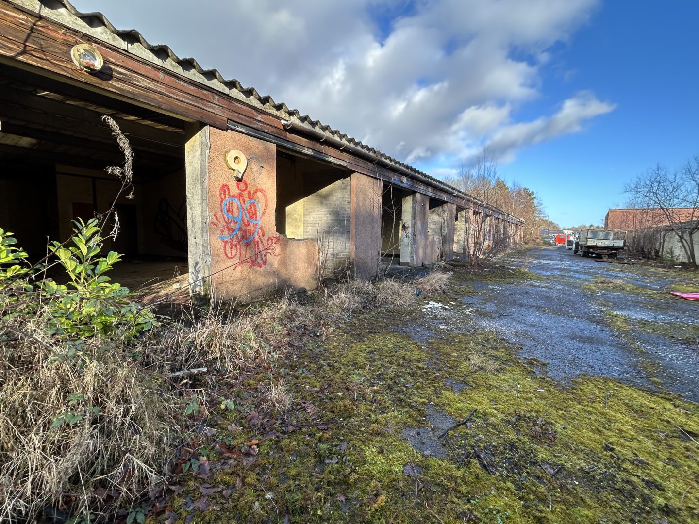 The derelict units at Whitehill Industrial Estate in Glenrothes.