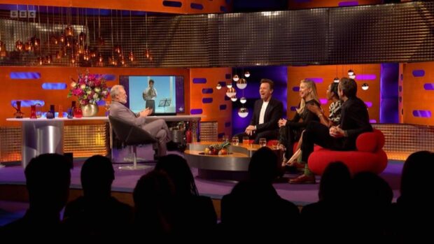 Ewan McGregor appeared on The Graham Norton Show. Image: BBC