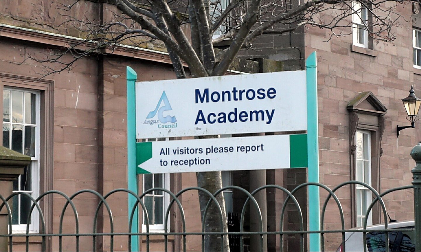 Montrose Academy has been branded "weak" in two areas by inspectors