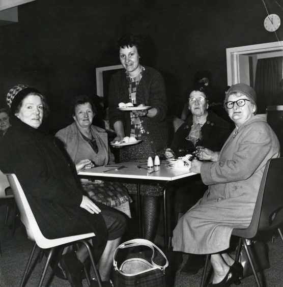 Menzieshill lunch club in 1968.