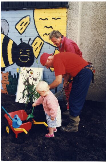 Gardening at Menzieshill Neighbourhood Centre. 