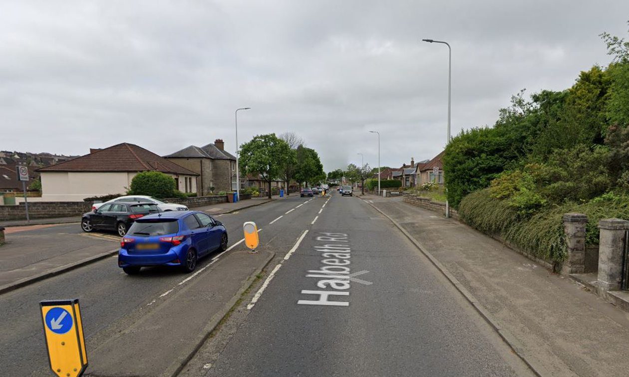 Roadworks will take place on Halbeath Road in Dunfermline. Image: Google Street View