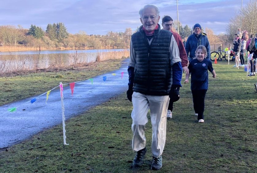 Forfar Loch parkrun regular George Barr, 92. 