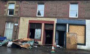 The fire was at a commercial premises on Rattray High Street. Ben MacDonald/DC Thomson