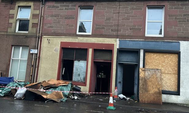 The fire was at a commercial premises on Rattray High Street. Ben MacDonald/DC Thomson