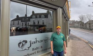 Wali Mohammad outside the new Jahangir Indian restaurant in Blairgowrie.