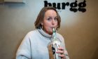 Rachel enjoys an indulgent £5.95 milkshake at Burgg. Image: Kim Cessford / DC Thomson