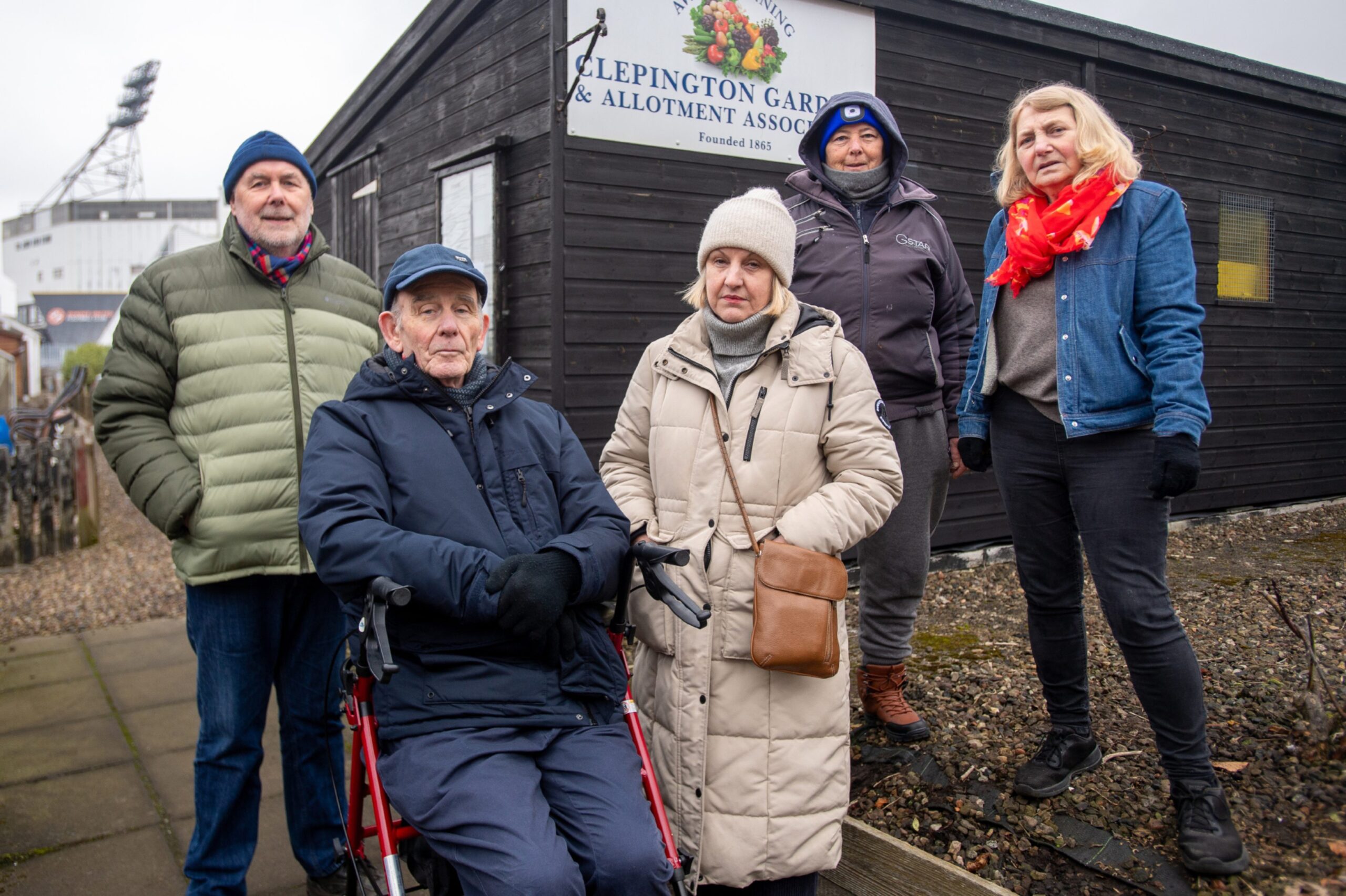 Members of the Clepington Gardens Allotment Association.