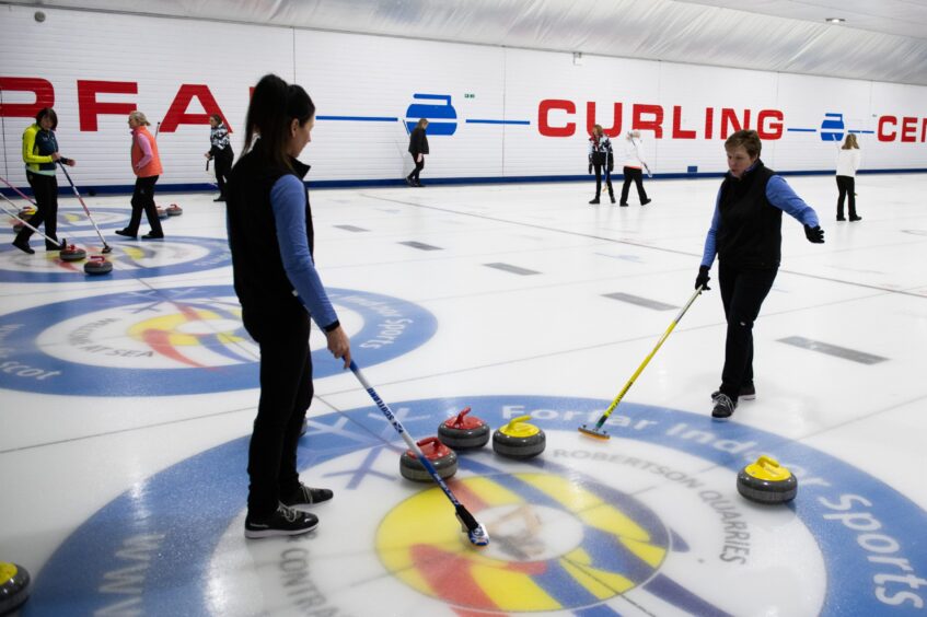 Scottish Seniors curling championships at Forfar.