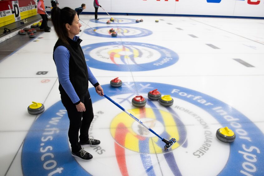 Scottish Seniors curling championships at Forfar.