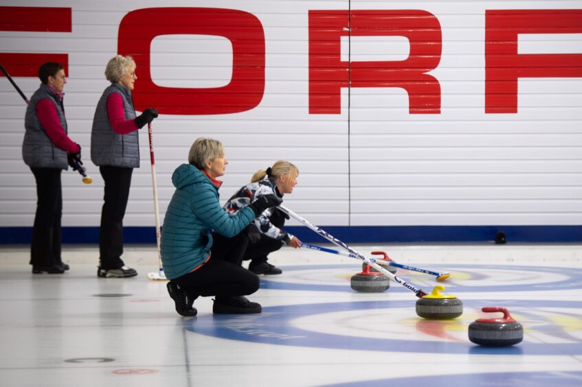 Scottish Seniors curling championships at Forfar.